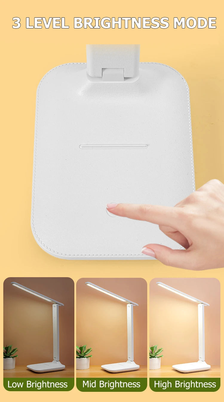 Foldable USB Desk Lamp – Reading & Study Night Light