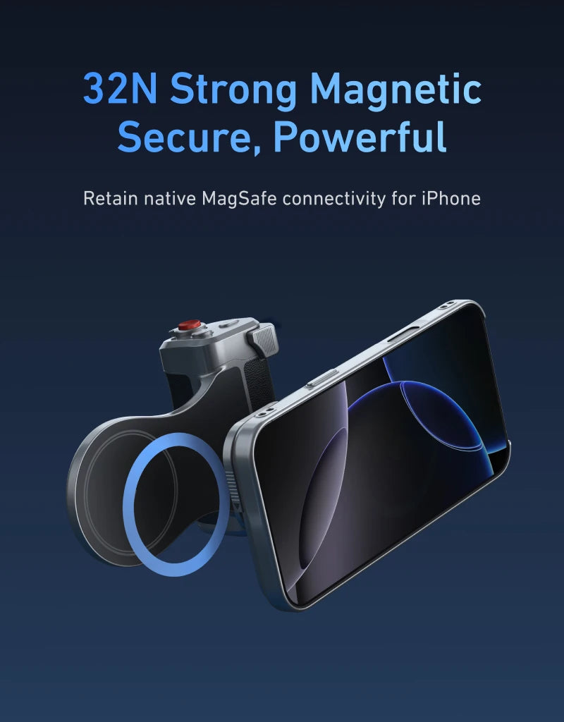 Magnetic Master Grip for iPhone 17 Pro – TELESIN Phone Camera Handle Kit