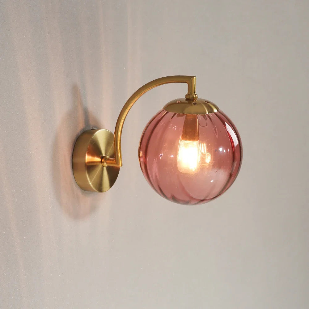 LED Wall Sconce – Minimalist Glass Lamp for Home