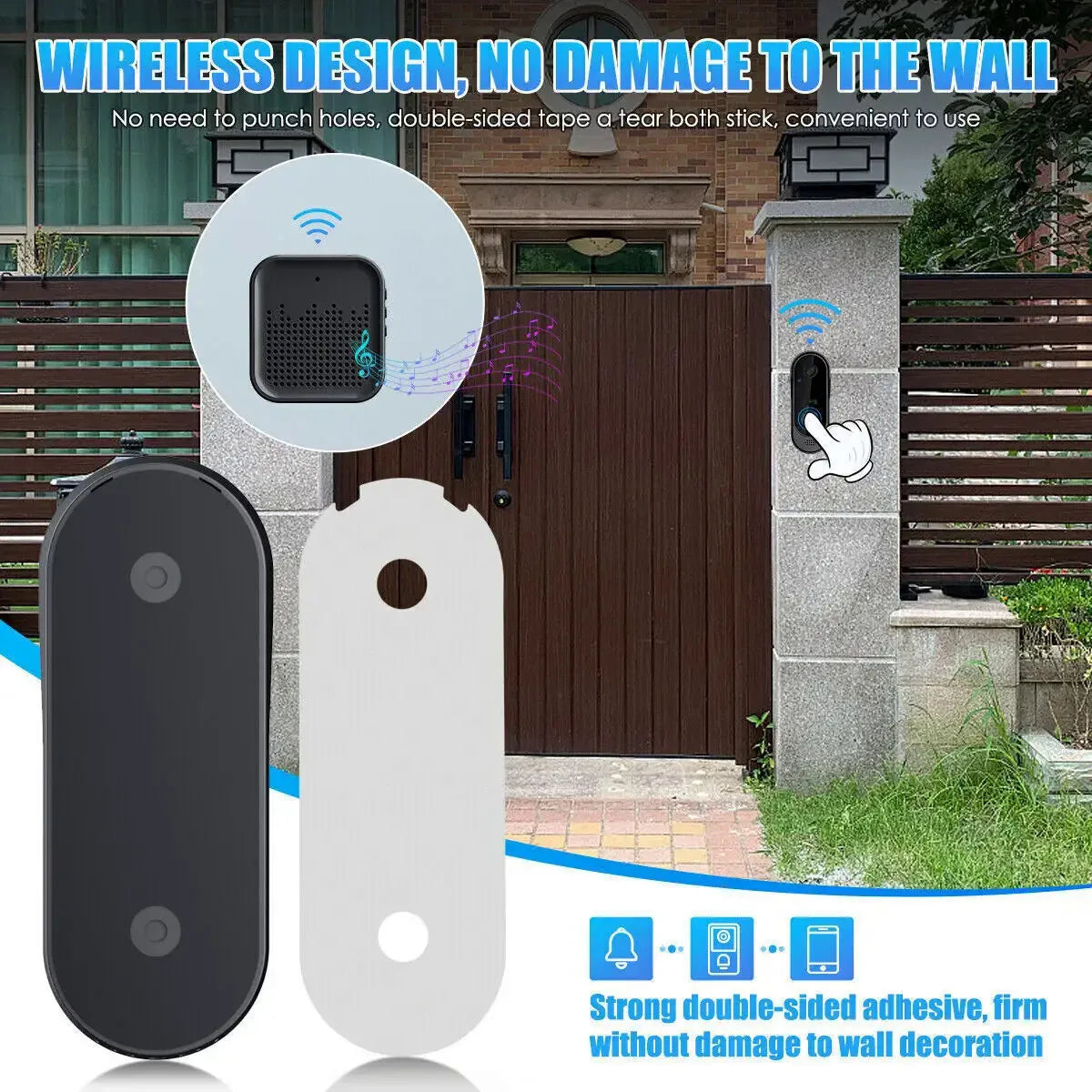 Tuya WiFi Doorbell Bundle – HD Video, Outdoor Camera & Smart Intercom