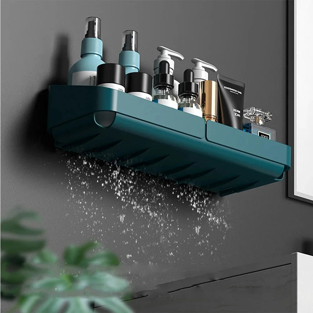 Convenience Wall Shelf – Bathroom & Kitchen Storage Organizer