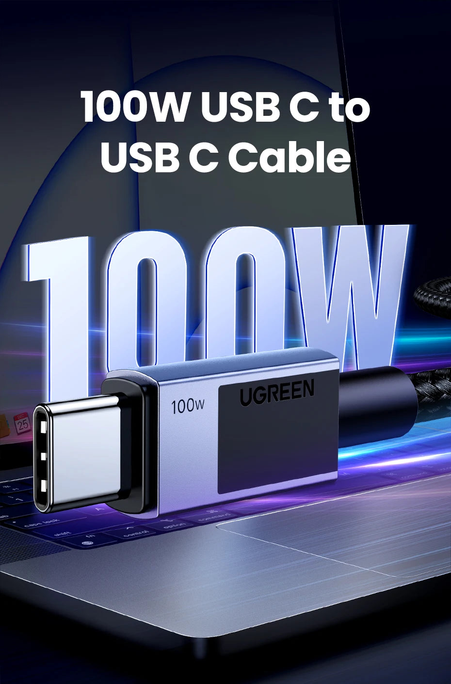 UGREEN USB-C PD 100W Fast Charger Cable