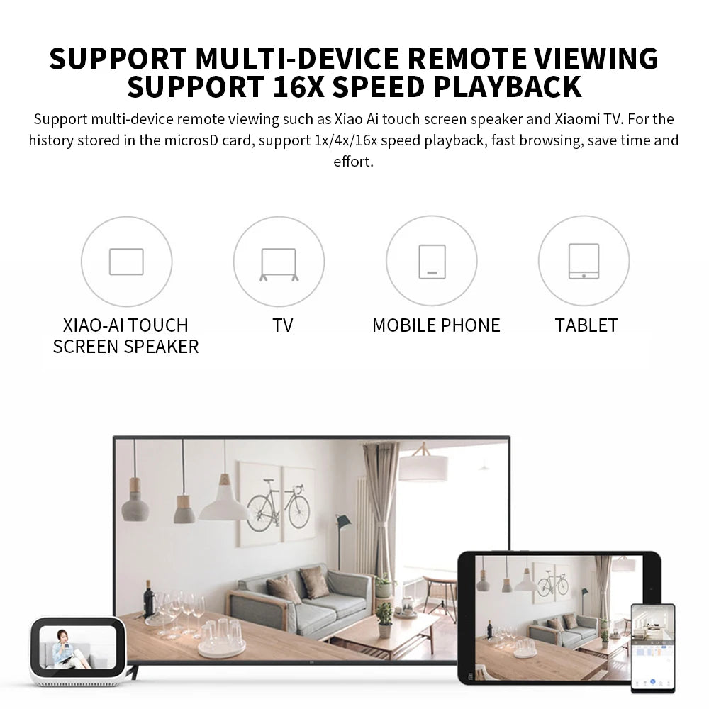 Xiaomi Mi PTZ Security Camera – 3MP, 360° View, AI Detection, Night Vision