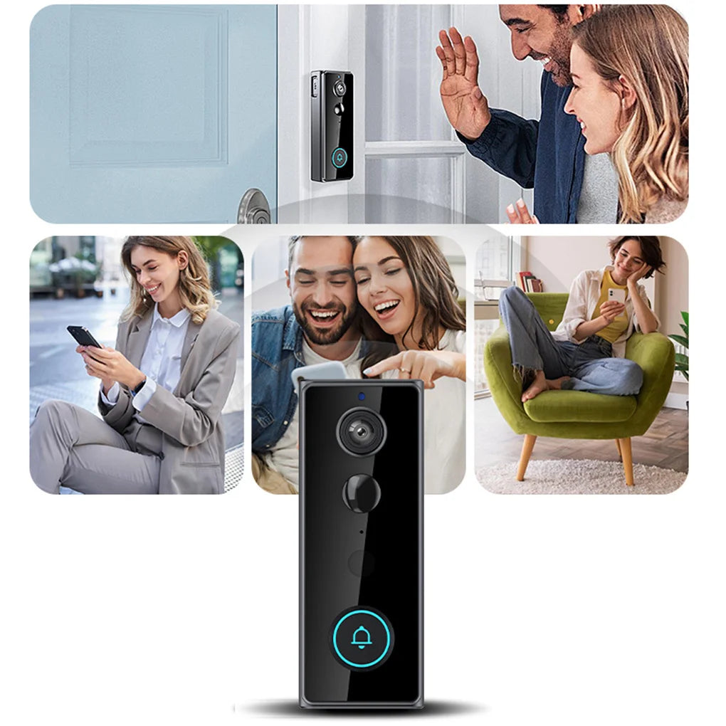 Wireless Smart Doorbell with Camera – WiFi & Night Vision