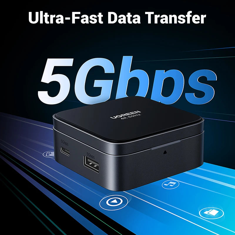 UGREEN USB-C Hub – 4K HDMI, PD 100W, USB 3.0