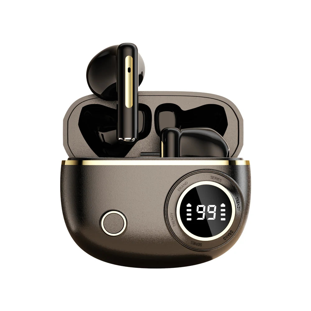 TWS Wireless Bluetooth Earbuds – LED Display, Noise Reduction & IPX Waterproof Sports Headphones