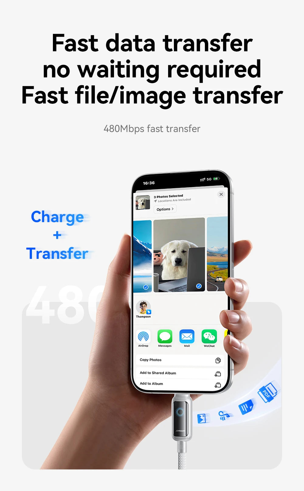 Joyroom Auto Power-Off USB-C Charging Cable