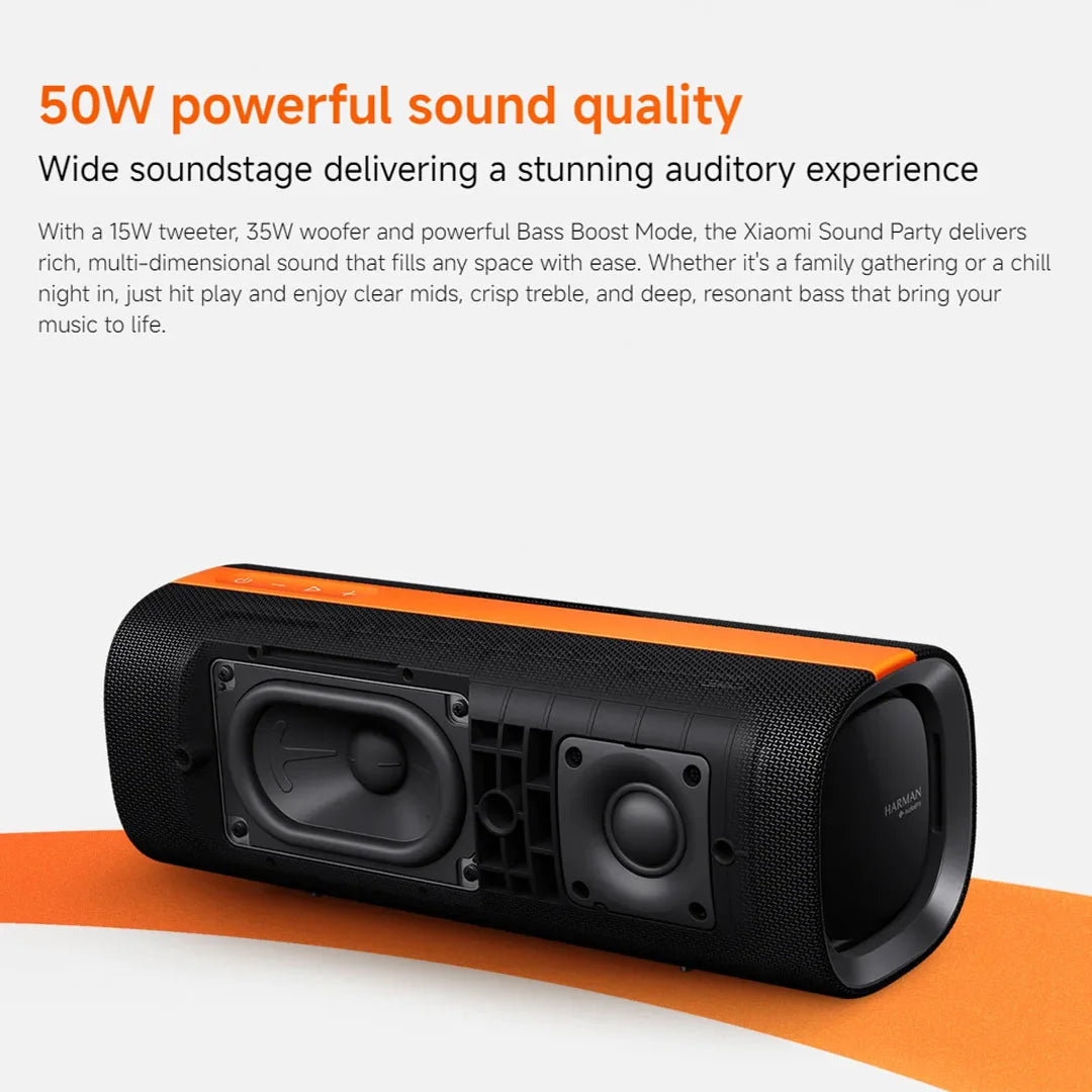 Powerful Xiaomi Party Speaker – 50W, TWS Mode, 26H Battery, Fast & Reverse Charge