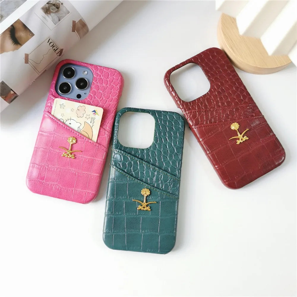 Luxury Business Lizard Skin Pattern Couple Hard Case For Iphone 17 16 14 15 11 12 13 Pro Max PU Leather Cover Fundas
