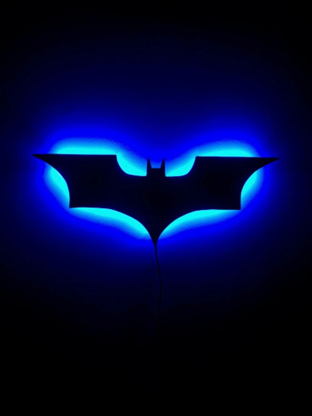 3D Bat Wall Lamp – RGB LED, Remote Control