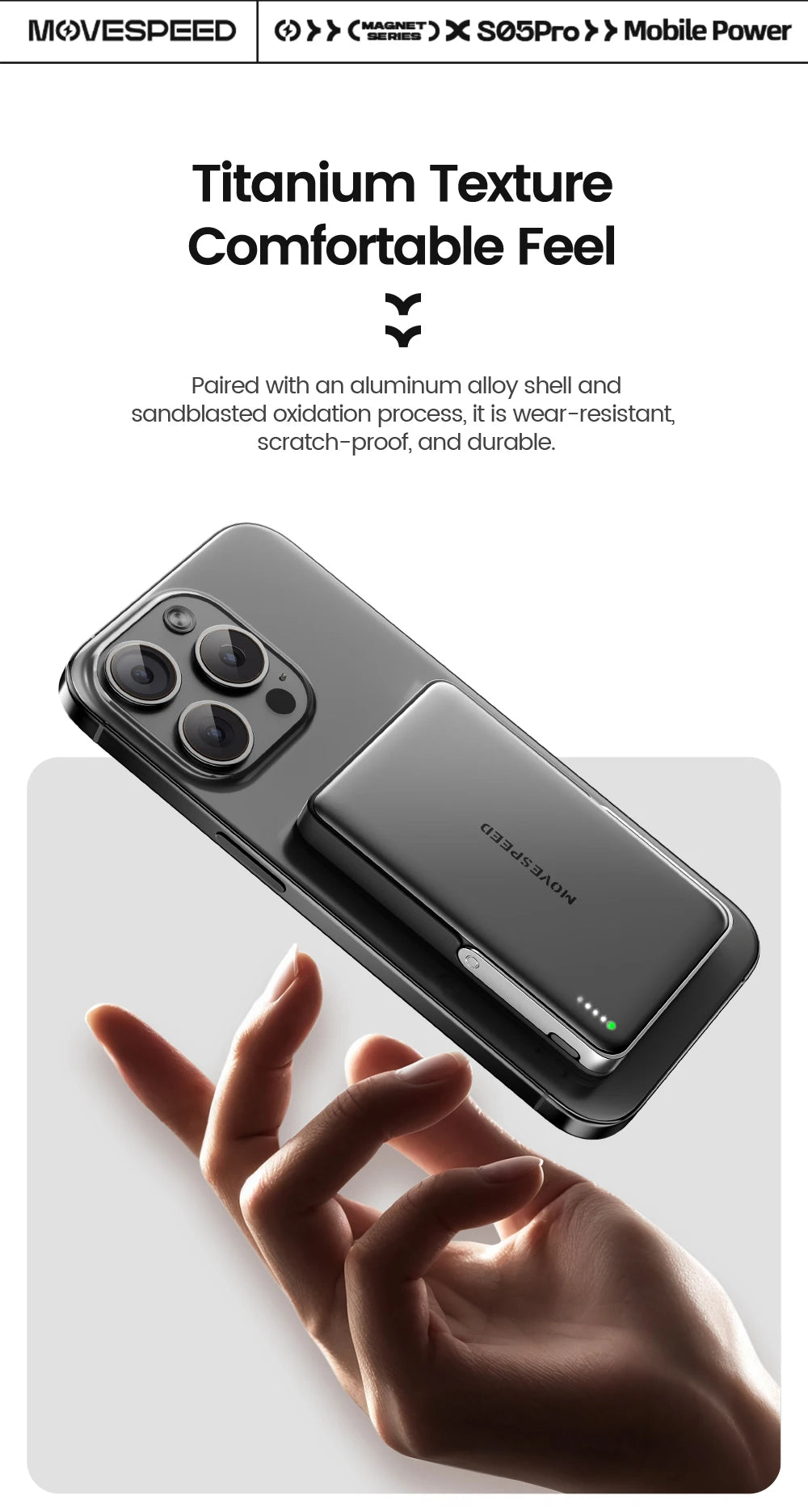 MOVESPEED S10Pro 10000mAh Magnetic Power Bank