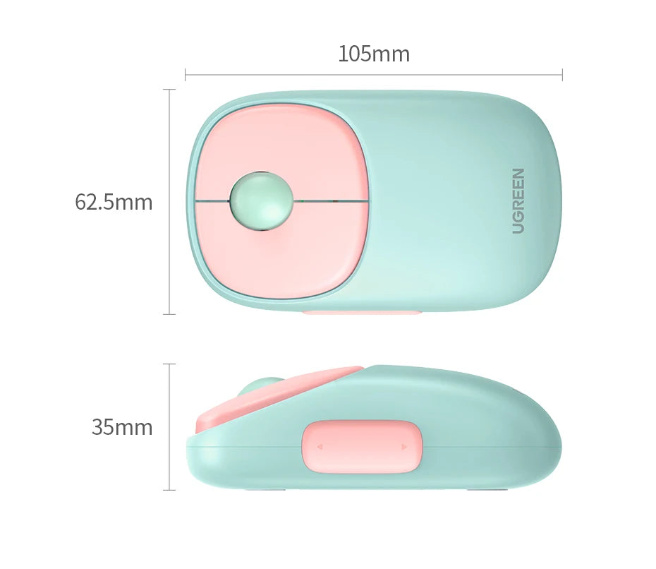 UGREEN Wireless Bluetooth Mouse – 4000 DPI, Rechargeable, Multi-Mode