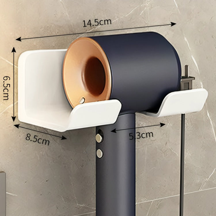 Wall-Mounted Hair Dryer Holder – Bathroom Organizer