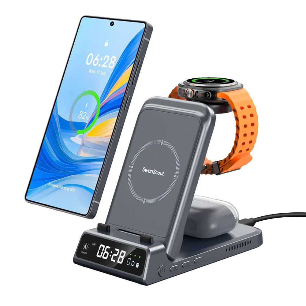 SwanScout 703S Wireless Charger – Samsung Phones & Watch