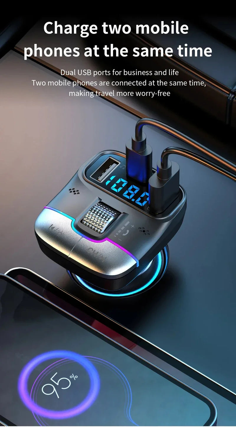 Xiaomi FM Transmitter Bluetooth 5.4 – Car AUX Player