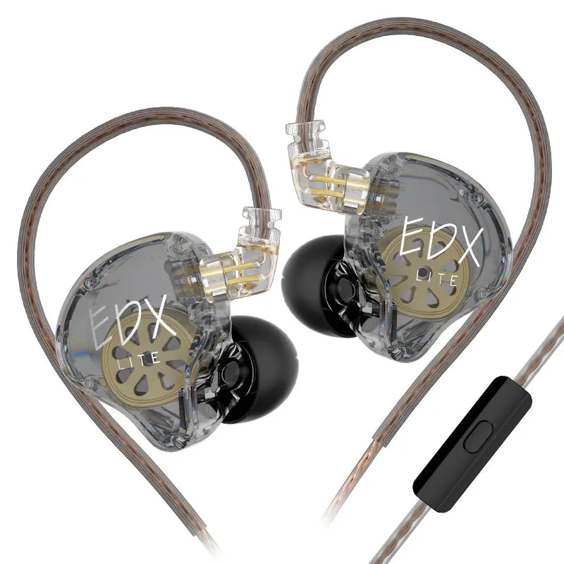 KZ EDX Lite HiFi Bass Wired In-Ear Earphones – Stereo IEM for Music, Gaming & Sports