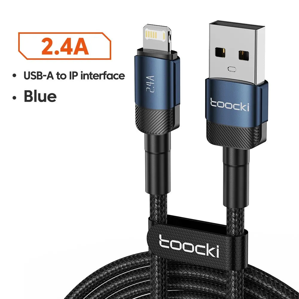 TOOCKI USB-C Fast Charging Cable – USB-C Charger Cord for Phone, Tablet & Power Bank