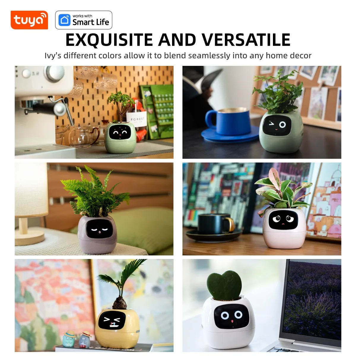 Ivy Tuya Smart Planter – AI Plant Care with Sensors