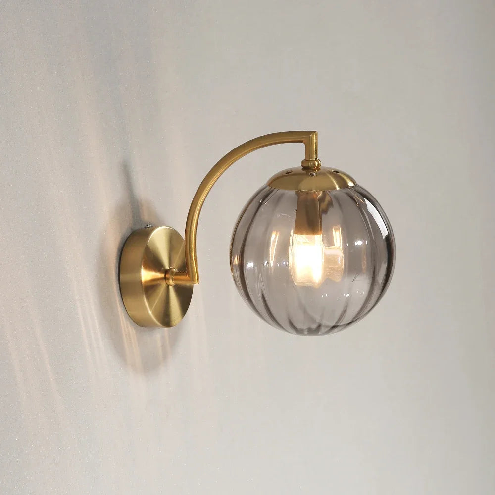 LED Wall Sconce – Minimalist Glass Lamp for Home
