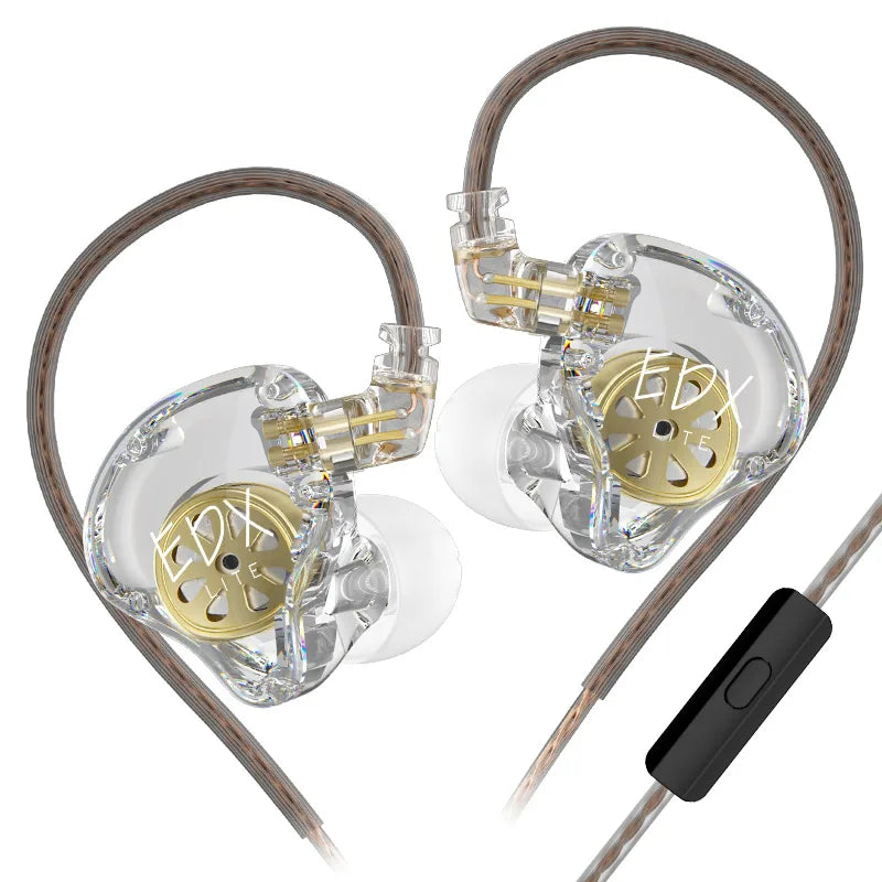 KZ EDX Lite HiFi Bass Wired In-Ear Earphones – Stereo IEM for Music, Gaming & Sports