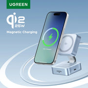 UGREEN 2-in-1 Qi2.2 Wireless Charger for iPhone & AirPods