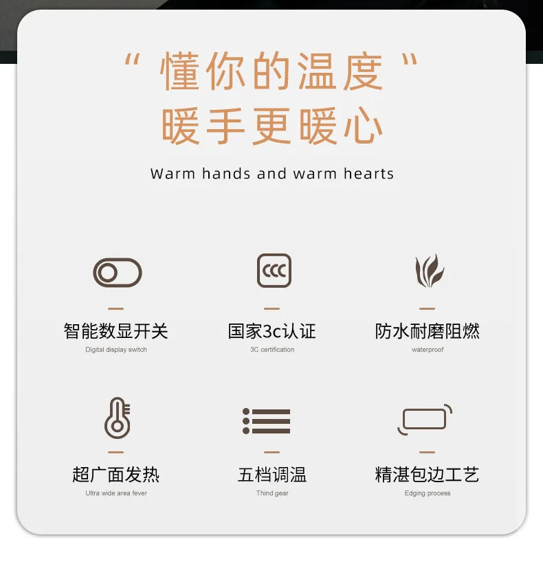 Youpin Smart Heated Mouse Pad – Desk Warmer for Office & Home, Waterproof