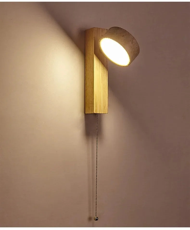 Bedside Wall Lamp – Pull Switch, Soft Down Lighting