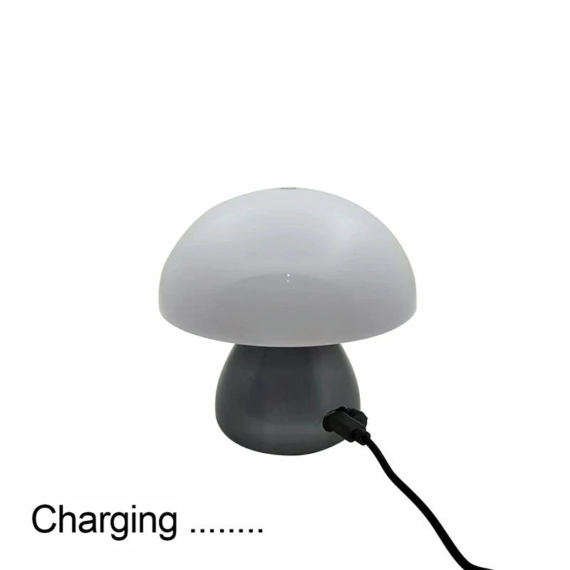 Mushroom LED Night Lamp – Touch & Rechargeable