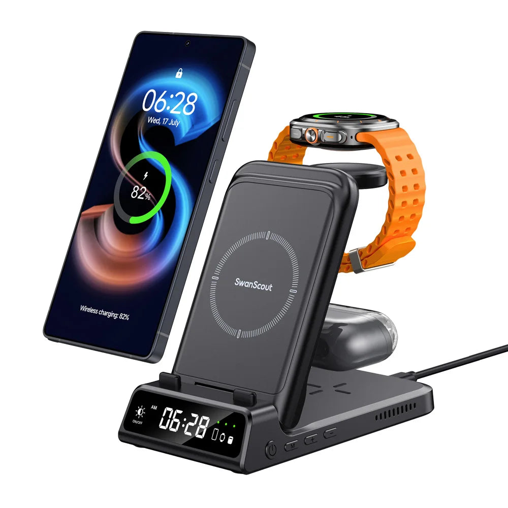 SwanScout 703S Wireless Charger – Samsung Phones & Watch