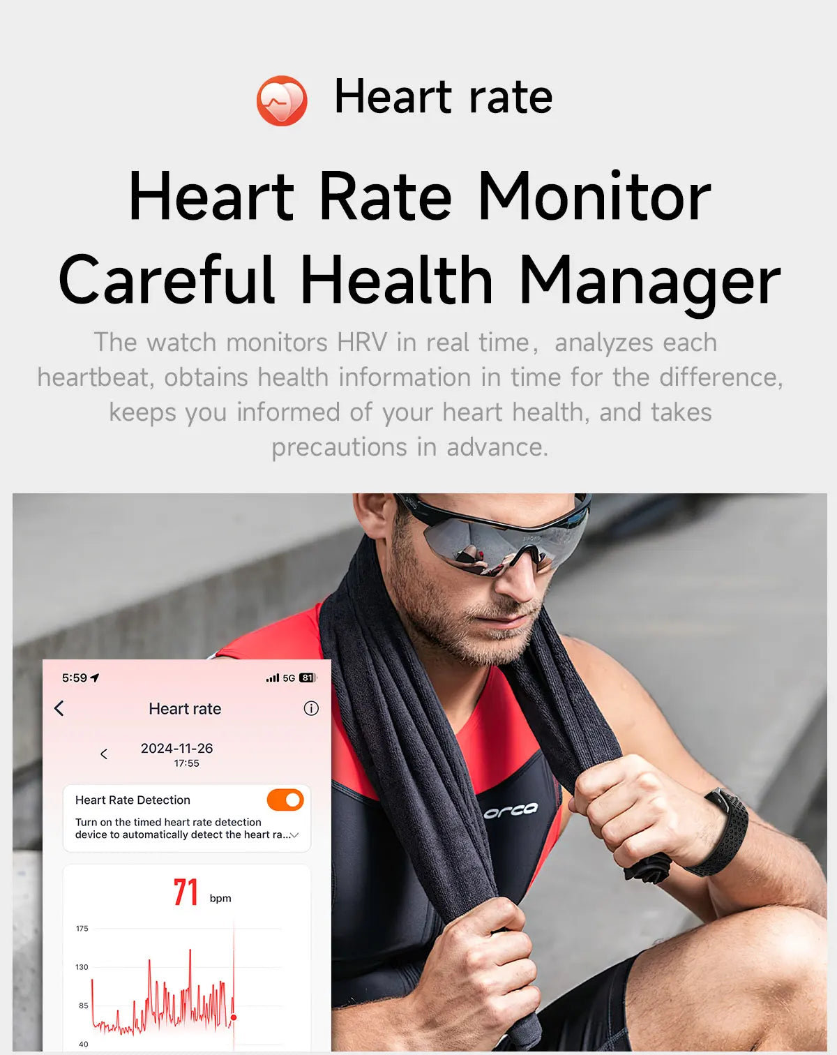 LIGE Smart Watch – Waterproof Fitness Tracker