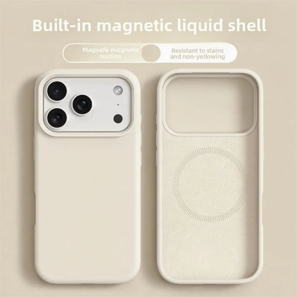 Magnetic Liquid Silicone Case – iPhone 16 & 17 Series