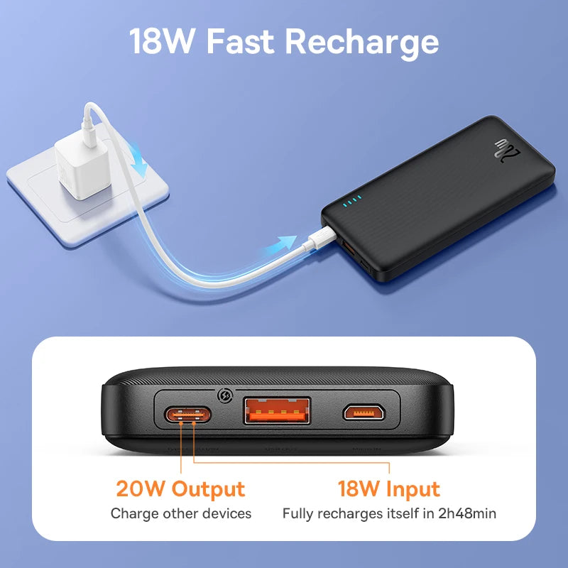 Baseus Airpow 20W Power Bank – Fast Charging