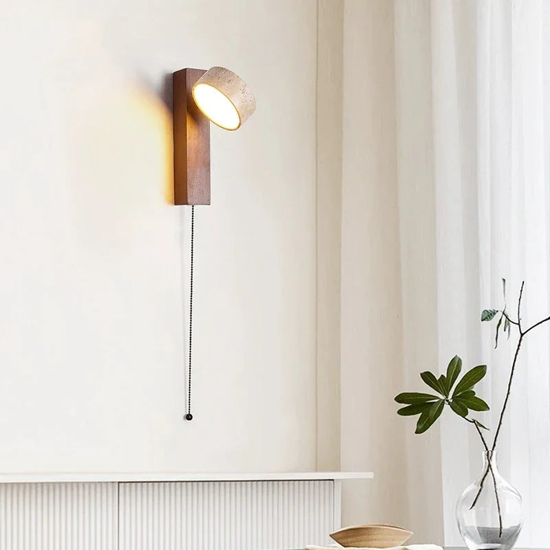 Bedside Wall Lamp – Pull Switch, Soft Down Lighting