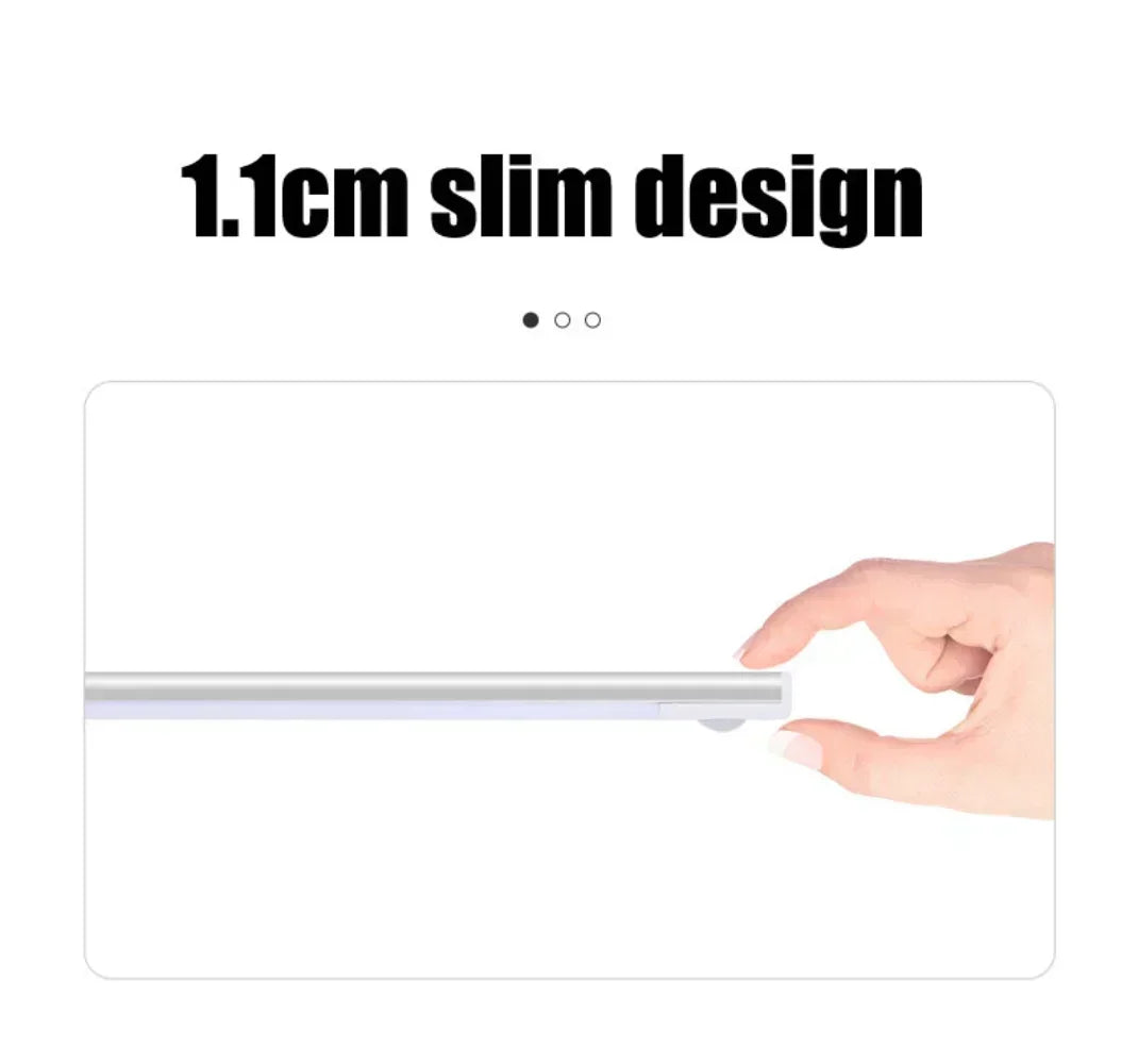 LED Night Light – Motion Sensor, 3 Color Dimming & USB Rechargeable