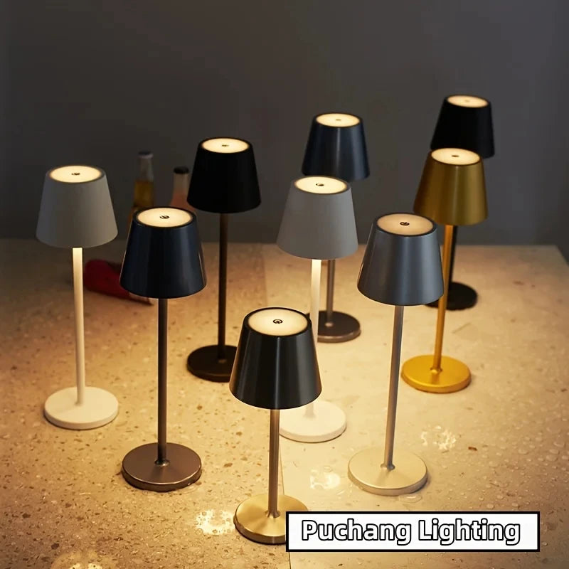 Rechargeable Desktop LED Lamp – Touch Control, Dimmable for Home & Hotel