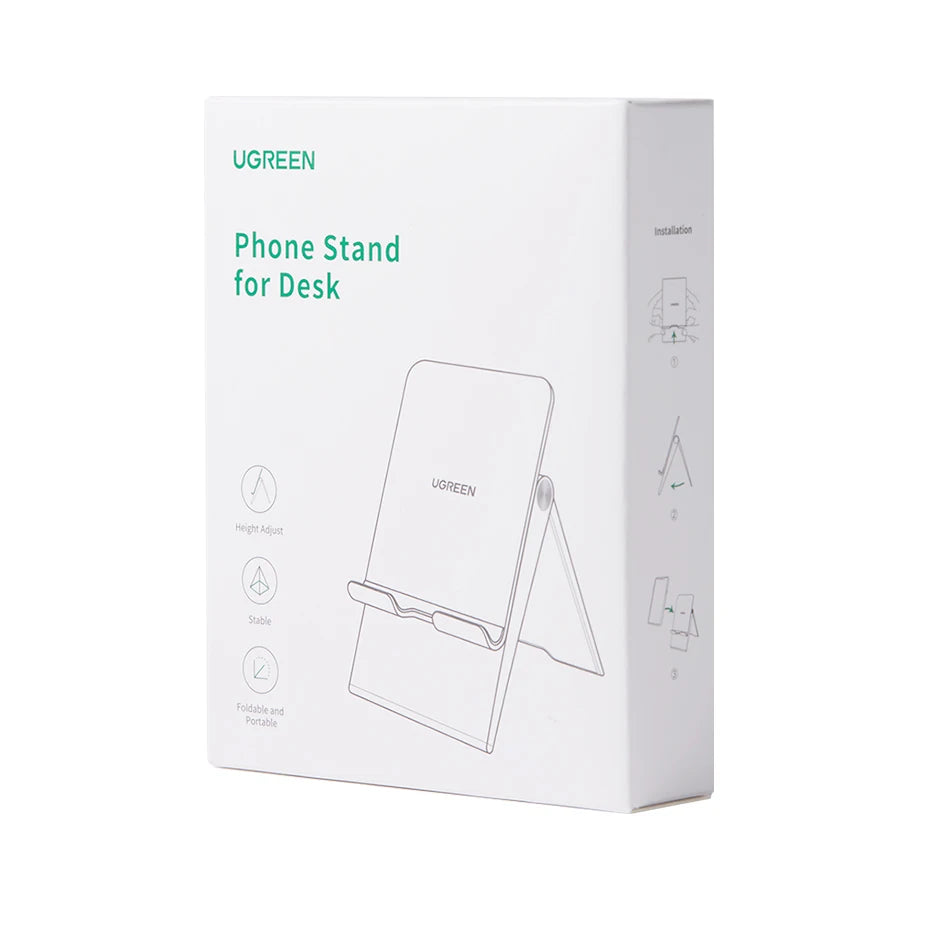 UGREEN Foldable Phone Stand – Desk Holder for iPhone & Mobile Devices