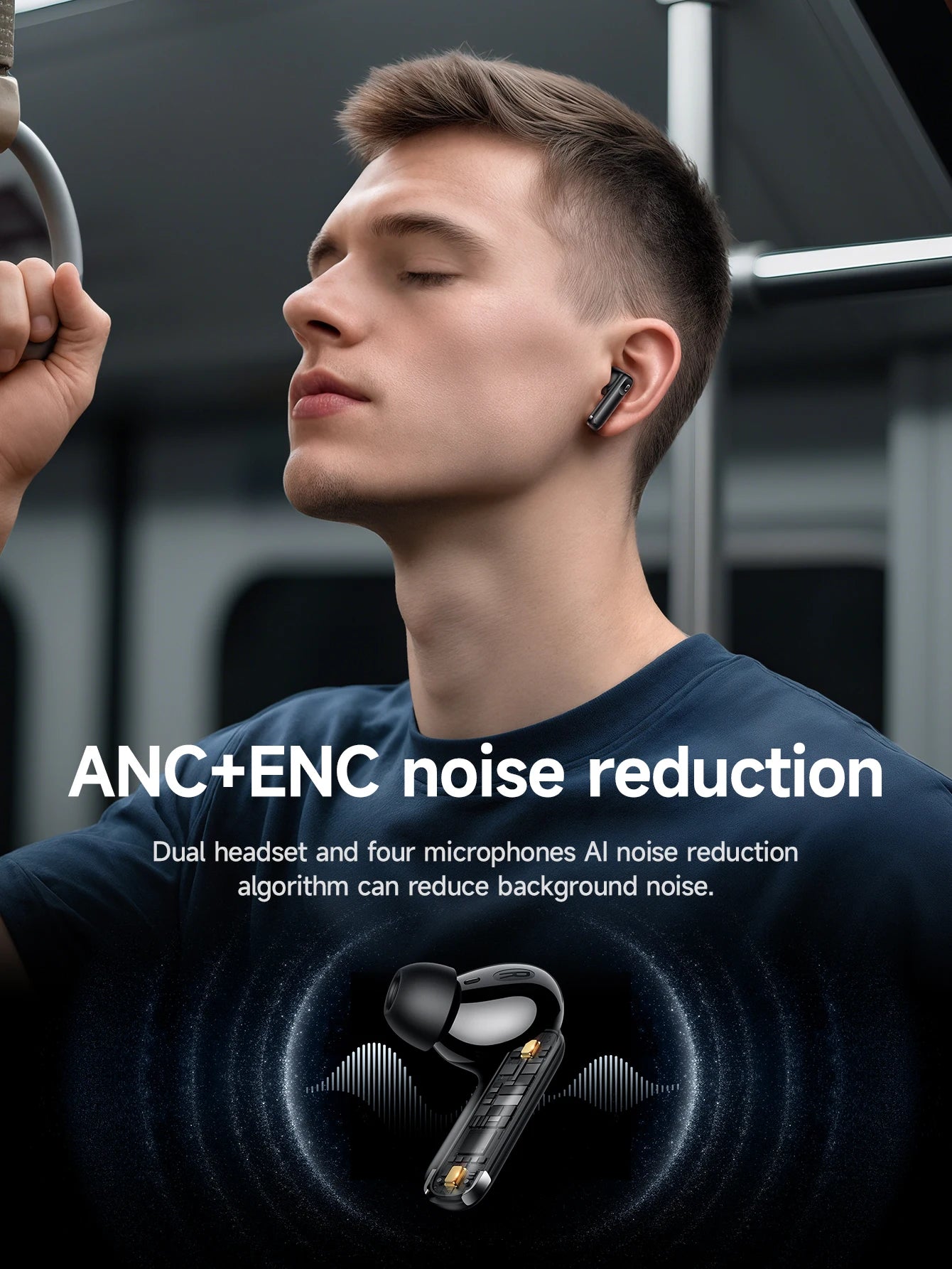 True Wireless HOCO EQ27 Earbuds – ANC & Mic