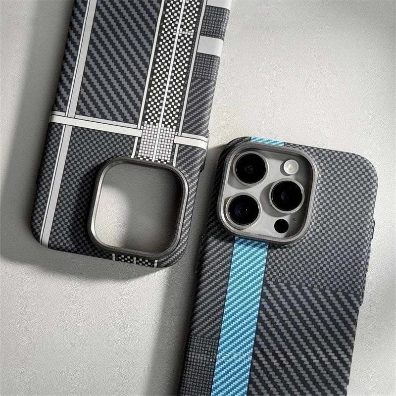Carbon Fiber MagSafe iPhone Case – Hard Protective Cover