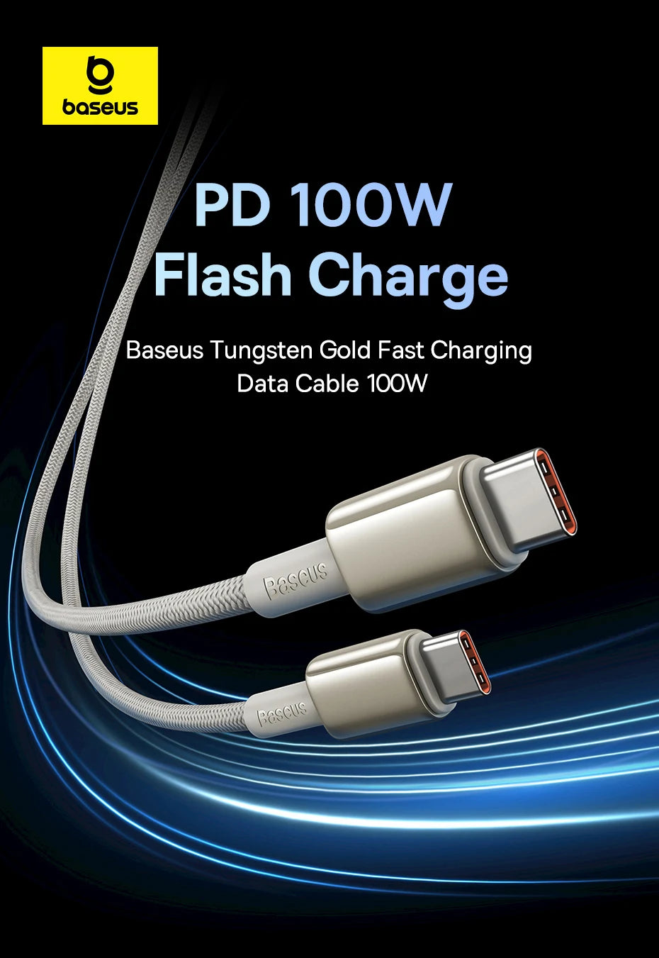 Baseus 100W USB-C Cable – Fast Charging