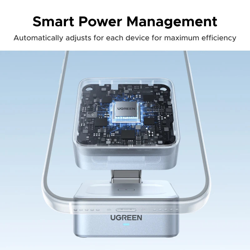 UGREEN 2-in-1 Qi2.2 Wireless Charger for iPhone & AirPods