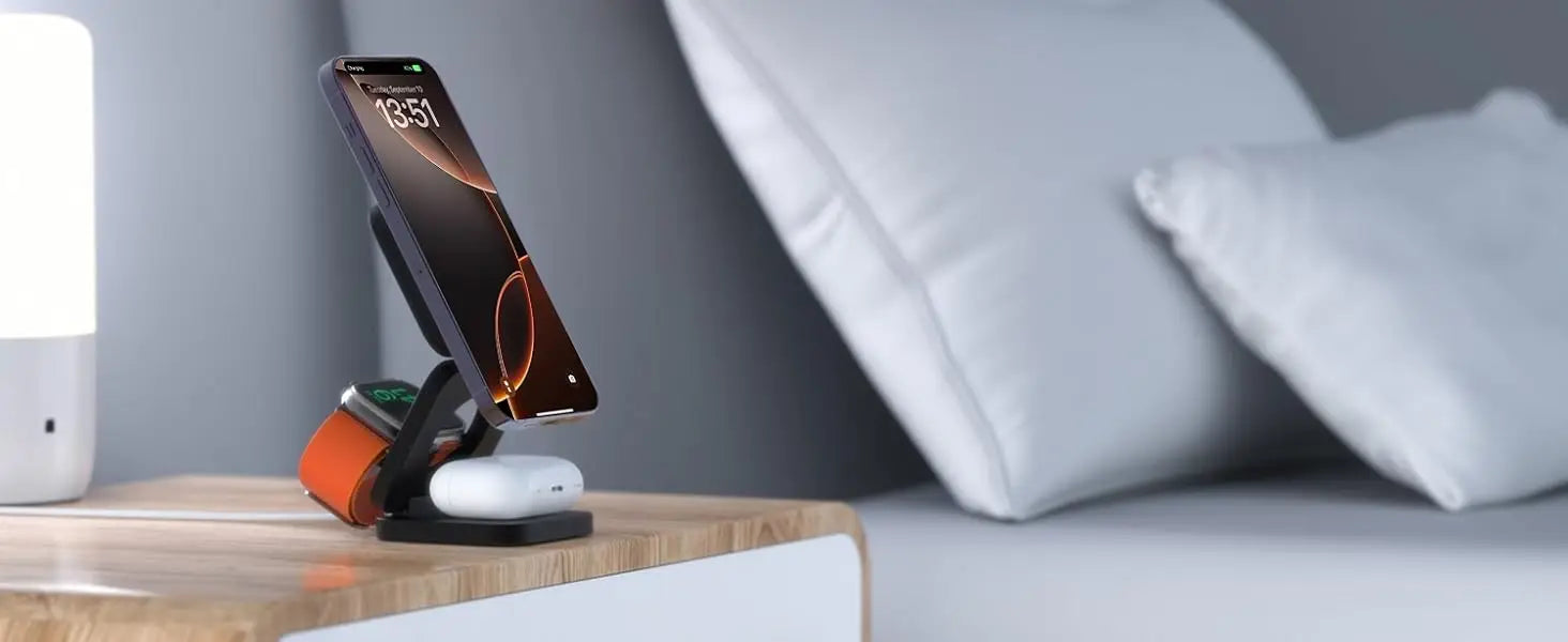 Fast 3-in-1 Wireless Charger – iPhone, Apple Watch & AirPods