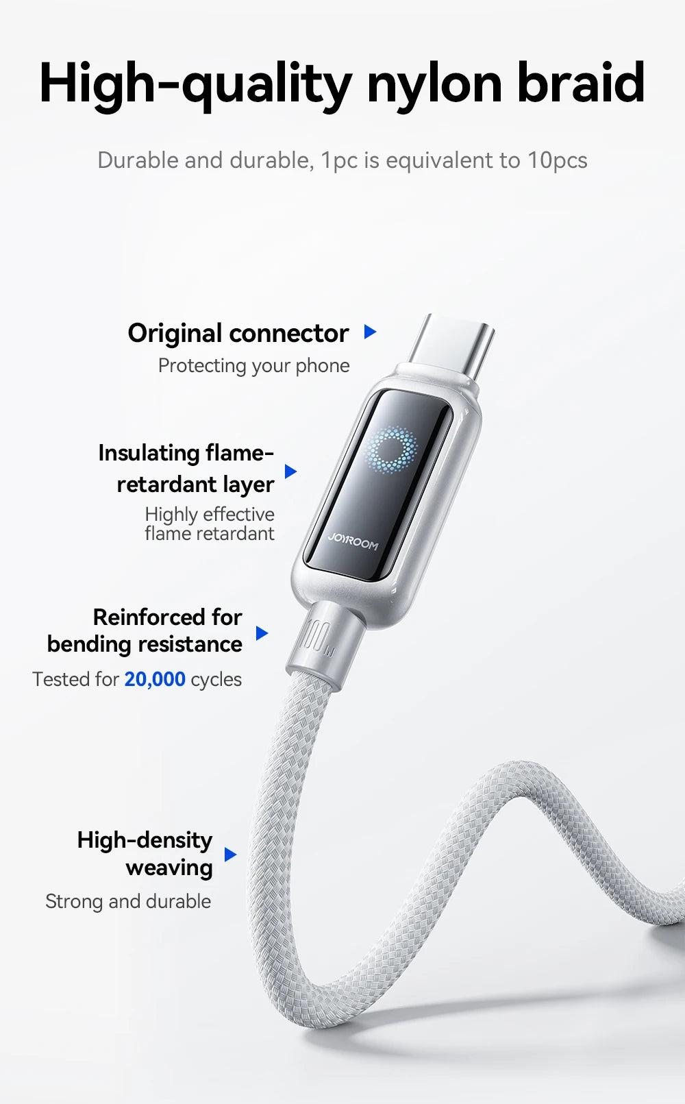 Joyroom Auto Power-Off USB-C Charging Cable