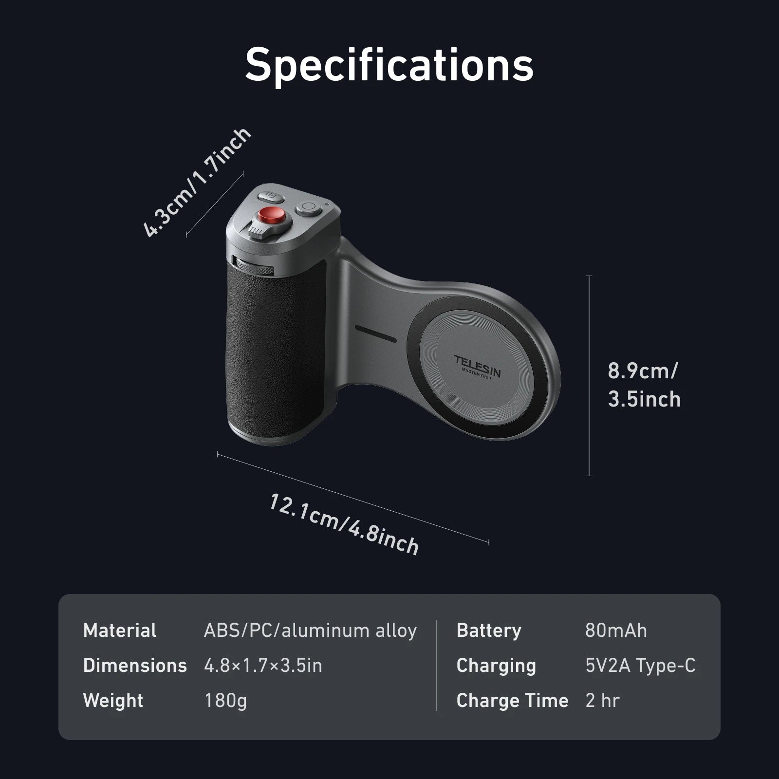 Magnetic Master Grip for iPhone 17 Pro – TELESIN Phone Camera Handle Kit