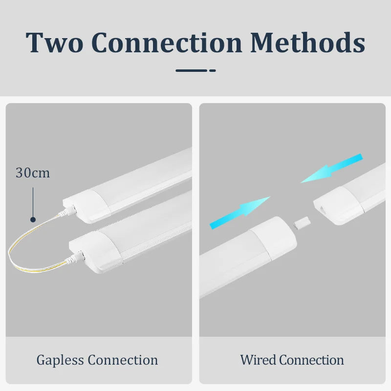 LED Tube Light with Switch – Wired Lighting Strip (10W / 20W Options)