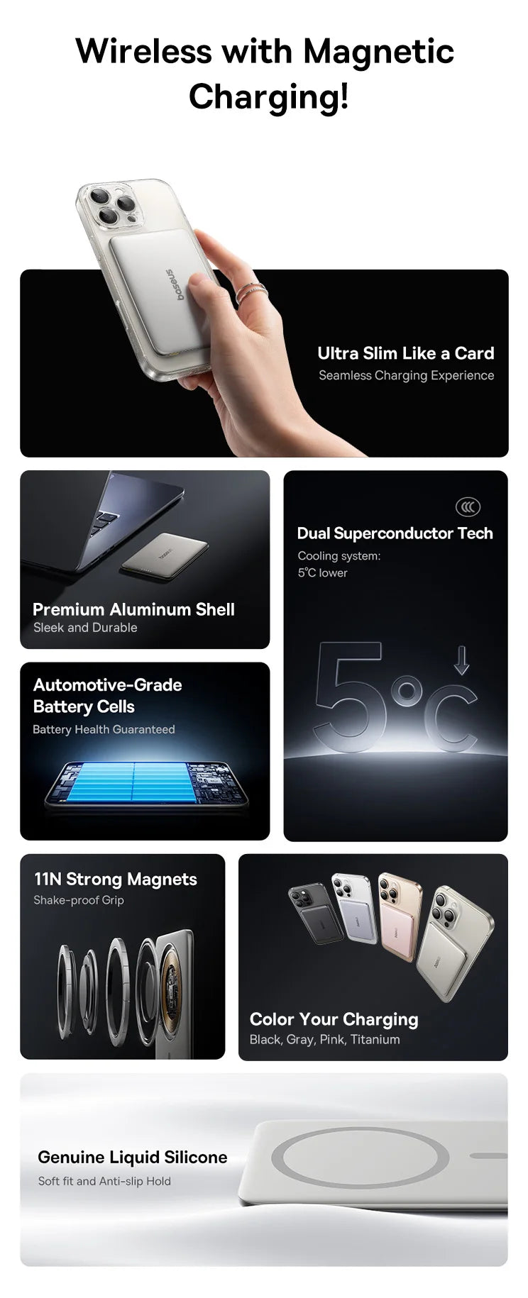 Baseus MagSafe Power Bank – 27W & 20W Fast Charging