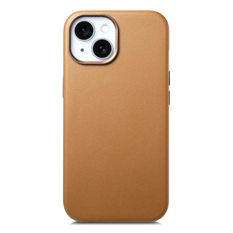 Magnetic MagSafe Leather Case for iPhone 14–17 Series – Wireless Charging Cover