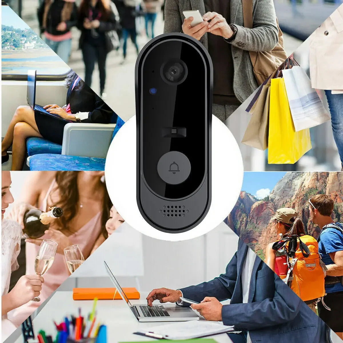 Tuya WiFi Doorbell Bundle – HD Video, Outdoor Camera & Smart Intercom