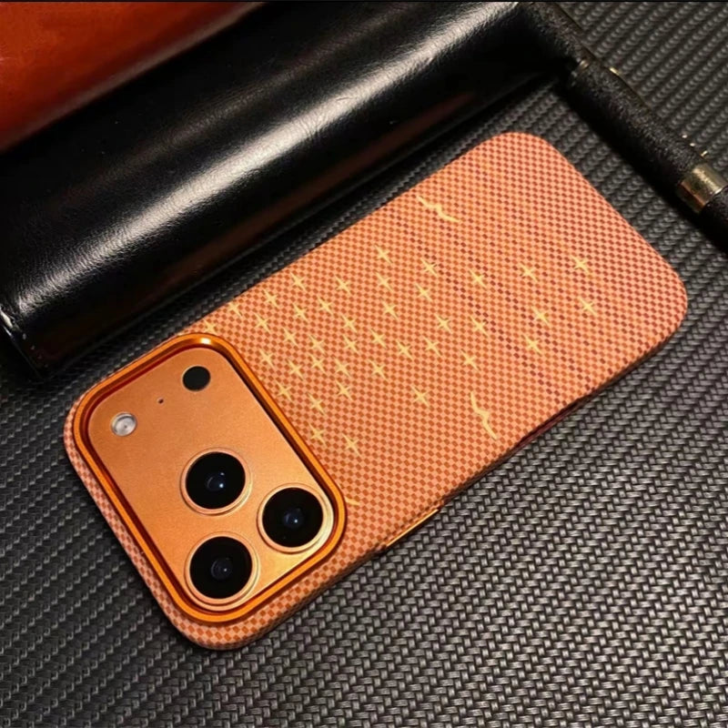 Luxury Carbon Fiber MagSafe iPhone Case – Shockproof