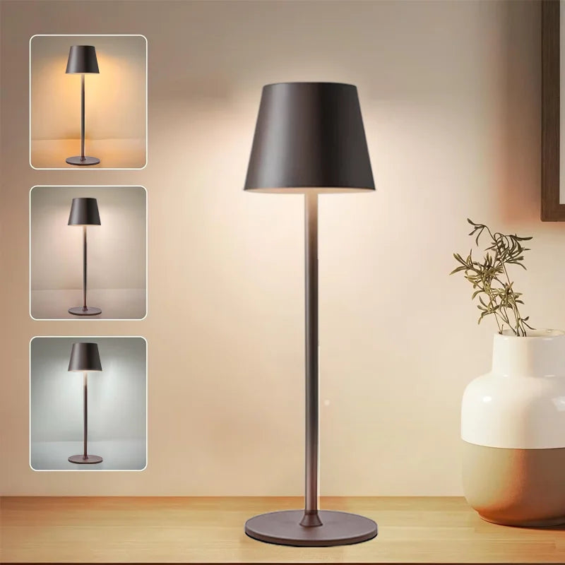 Rechargeable Desktop LED Lamp – Touch Control, Dimmable for Home & Hotel