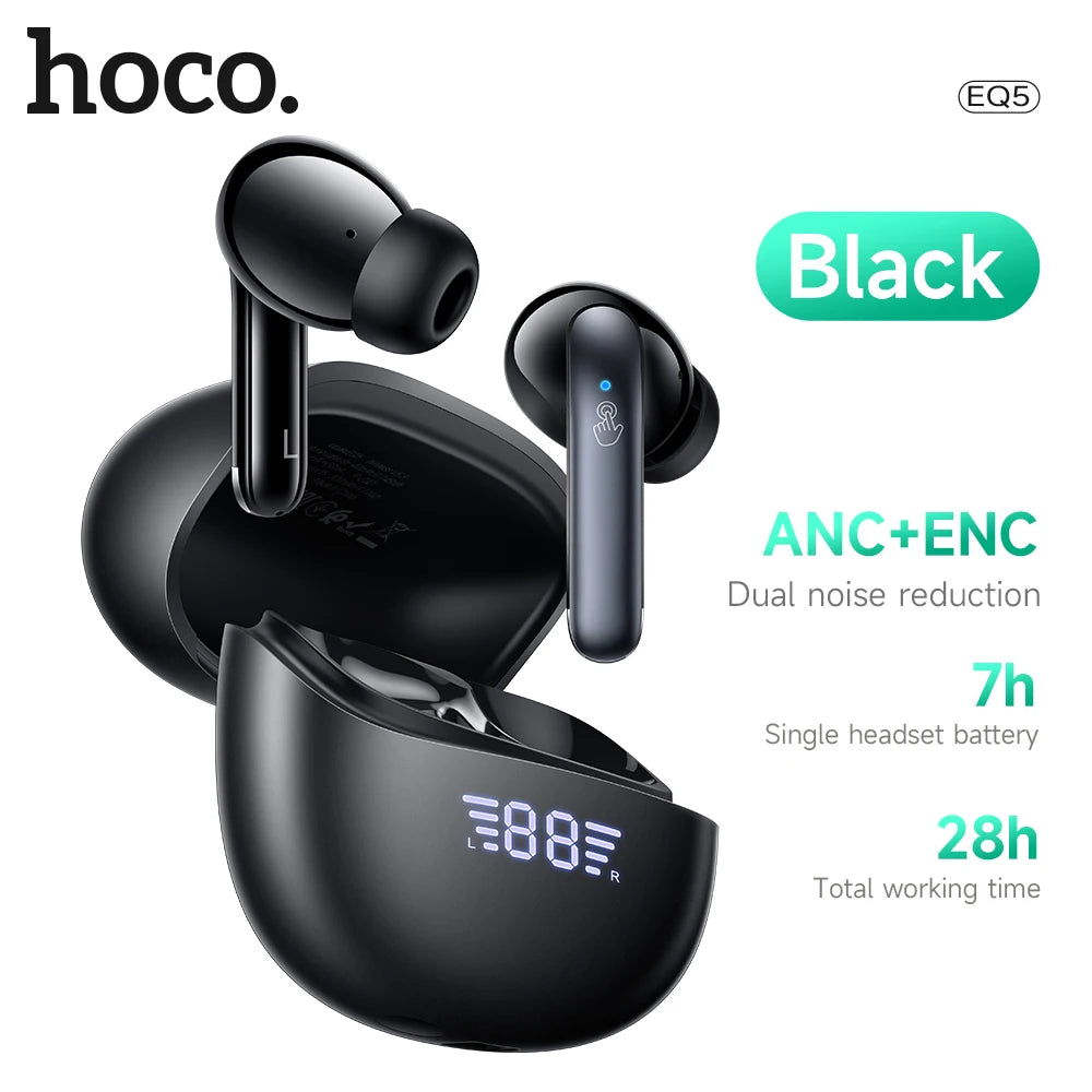 HOCO EQ5 Bluetooth Earbuds – In-Ear, Digital Display